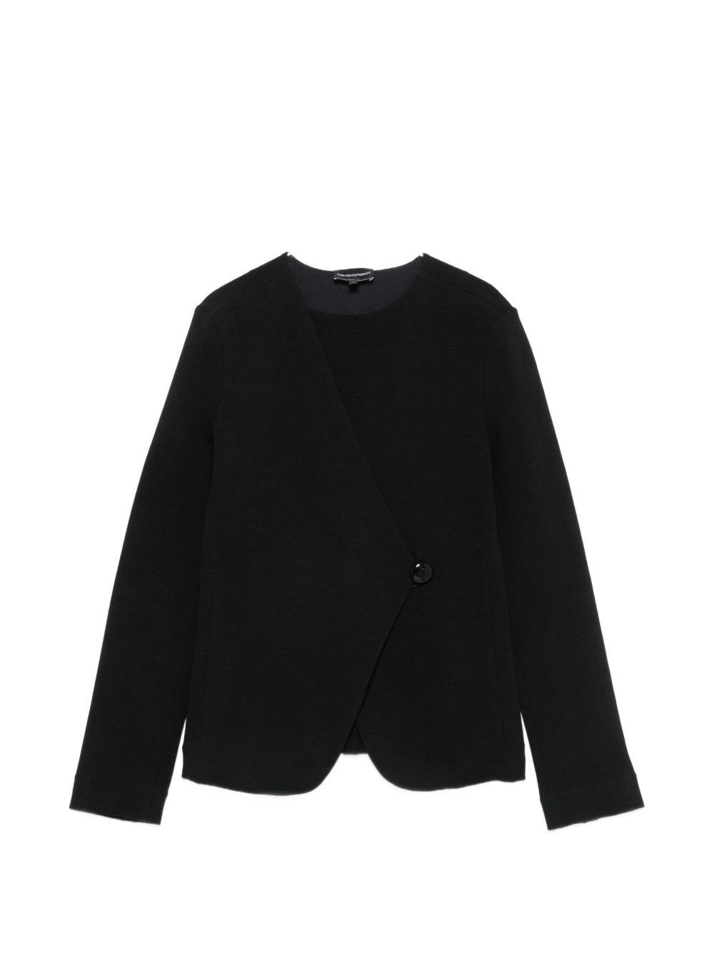 emporio armani jackets nero elastane - women