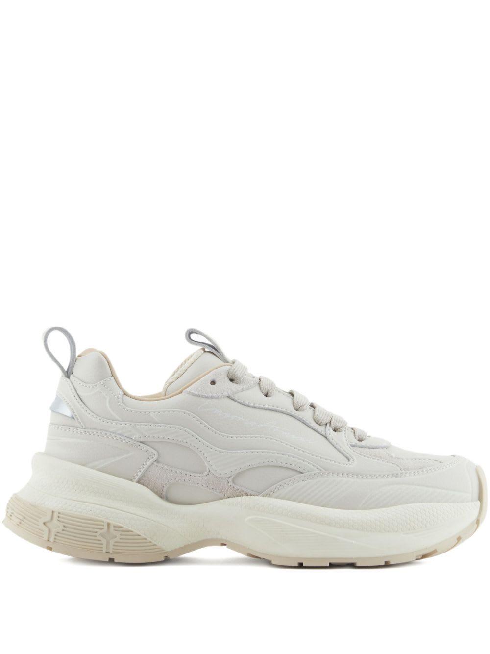 emporio armani leather sneakers