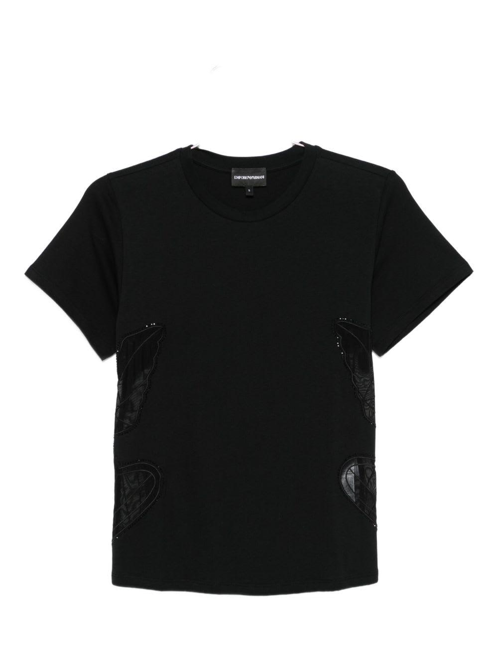 emporio armani logo cotton t-shirt