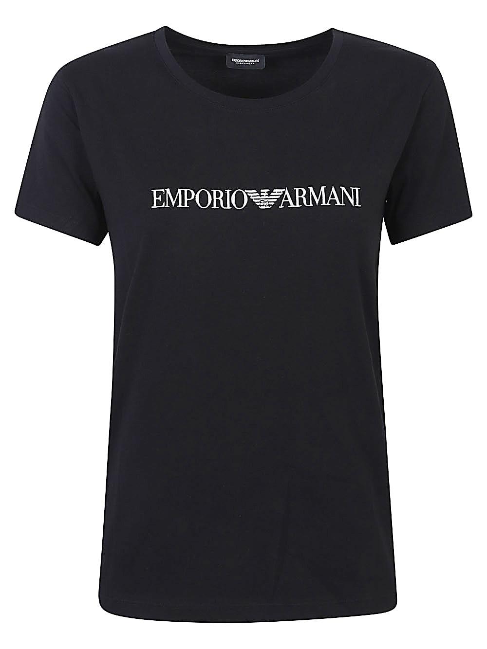 emporio armani logo cotton t-shirt