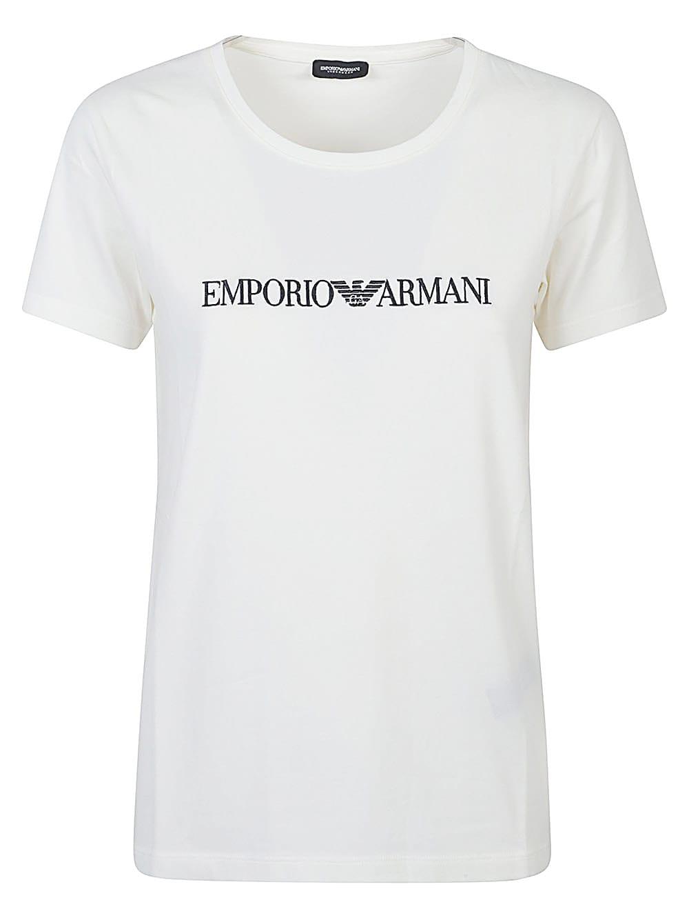 emporio armani logo cotton t-shirt