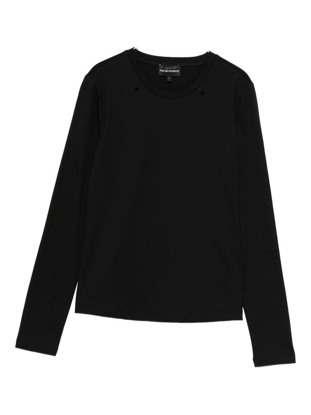 emporio armani logo cotton t-shirt