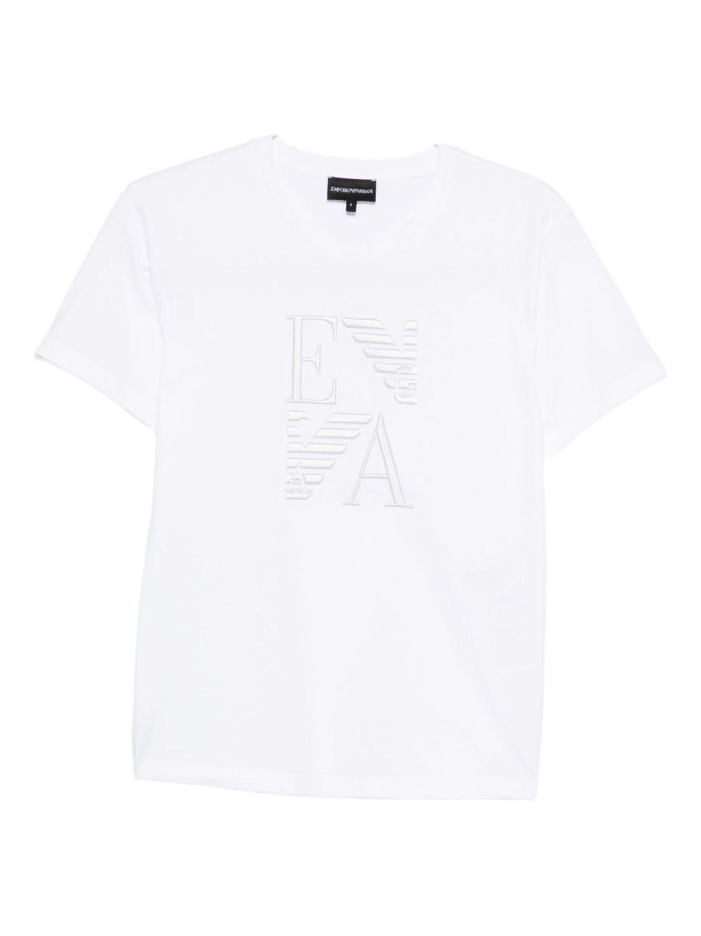 emporio armani logo cotton t-shirt