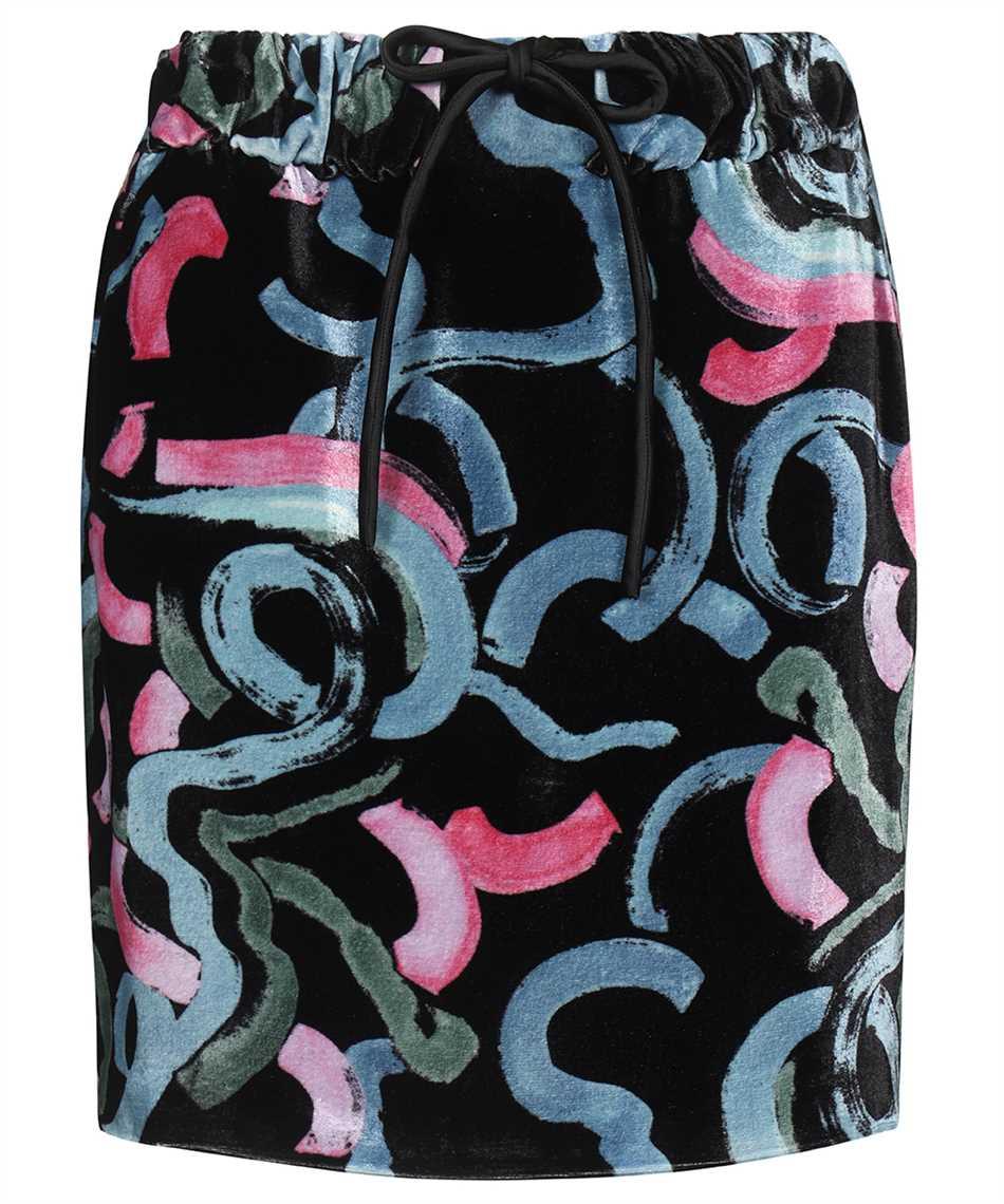 emporio armani printed skirt