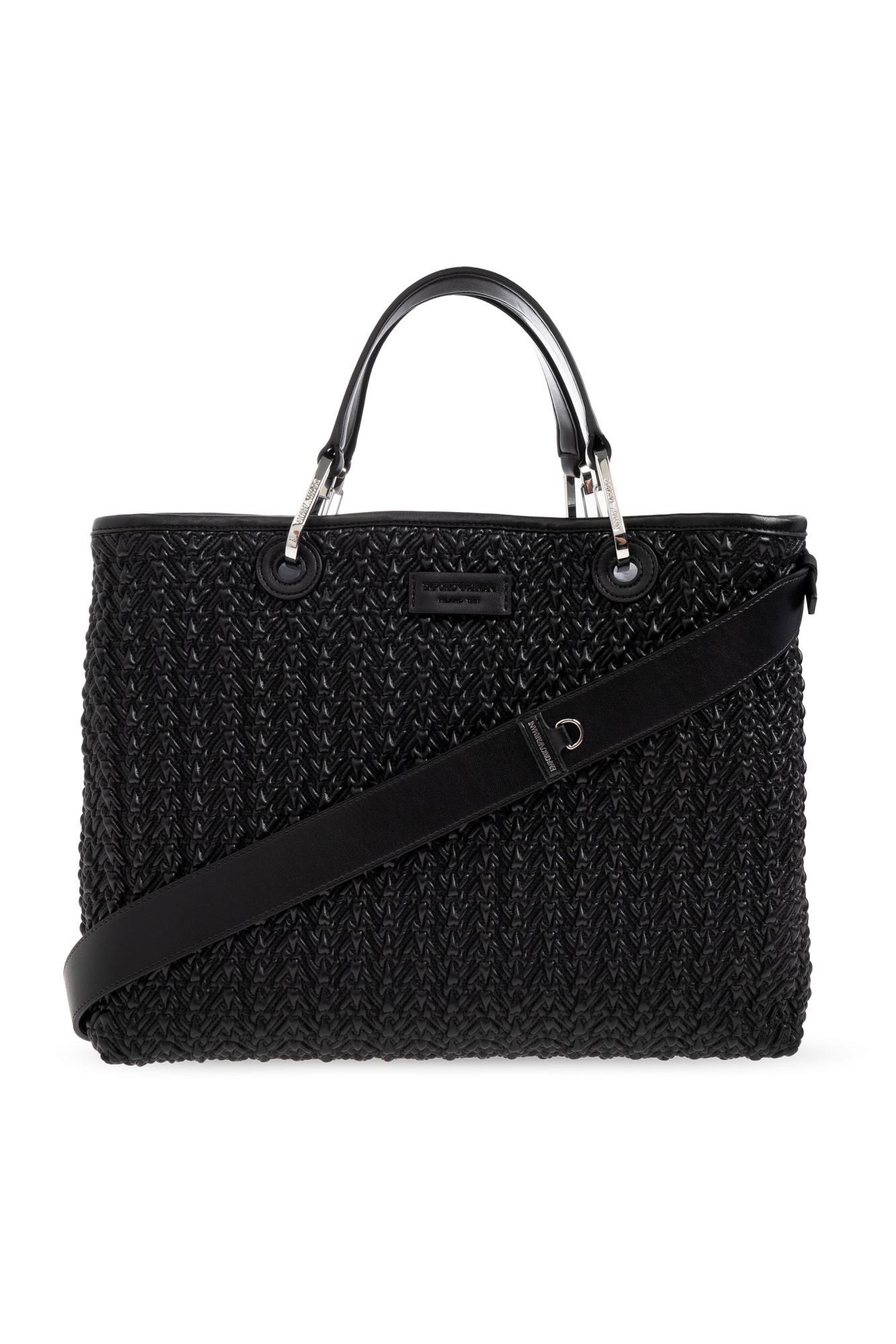 emporio armani shopper-type bag