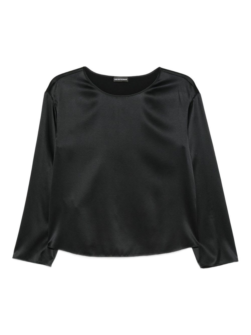 emporio armani silk top