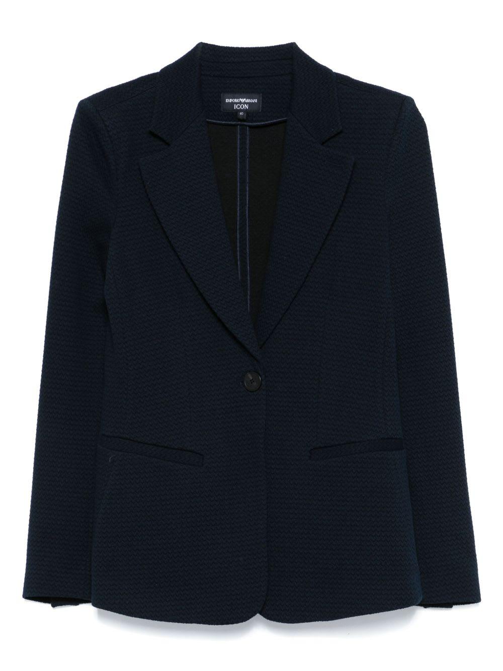 emporio armani single-breasted blazer jacket