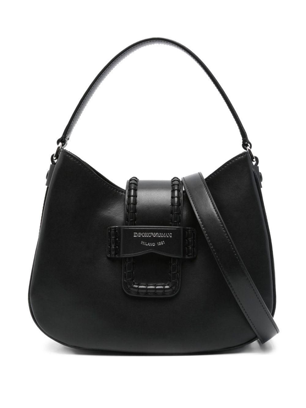 emporio armani small leather shoulder bag