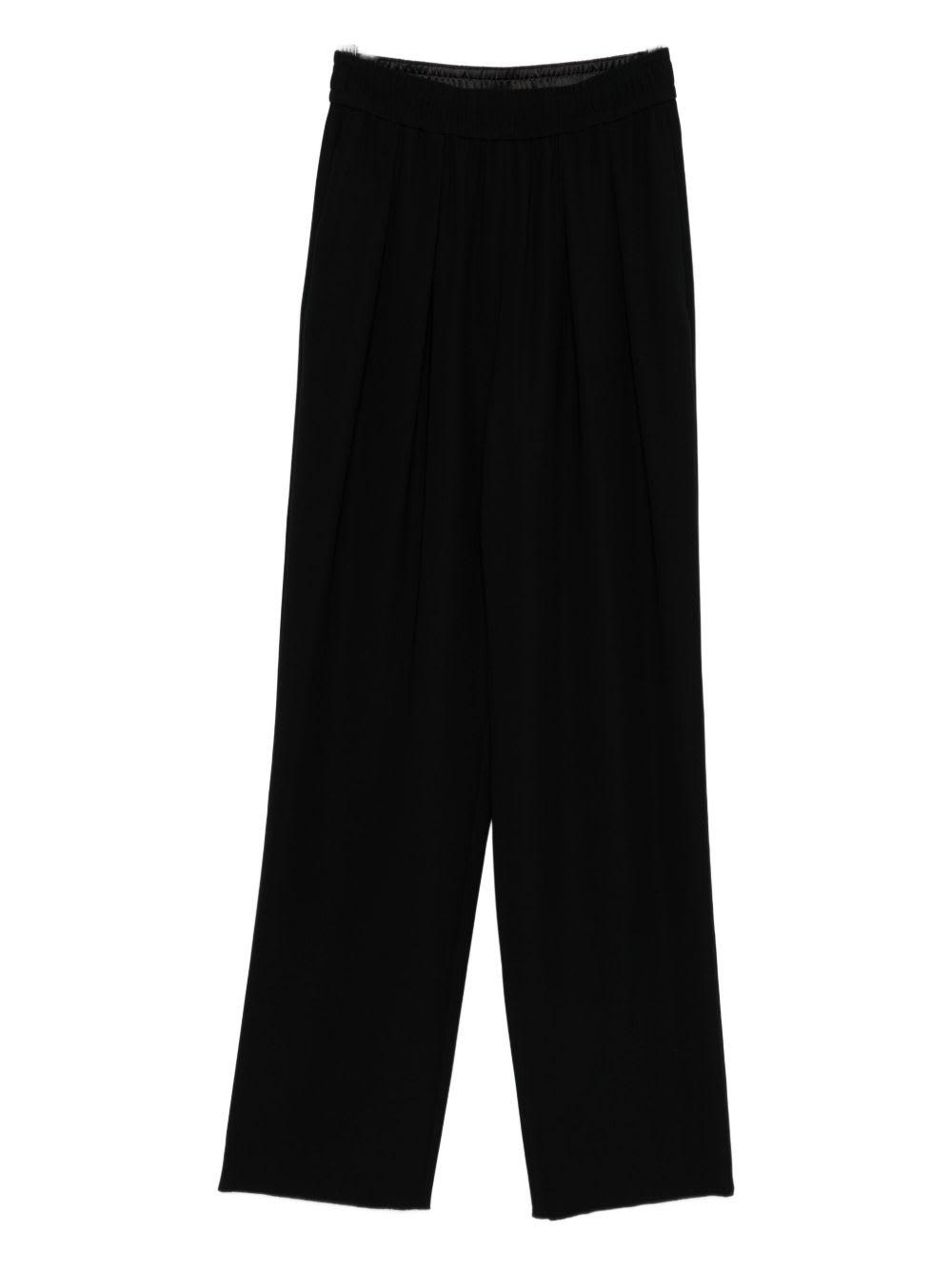 emporio armani straight-leg trousers