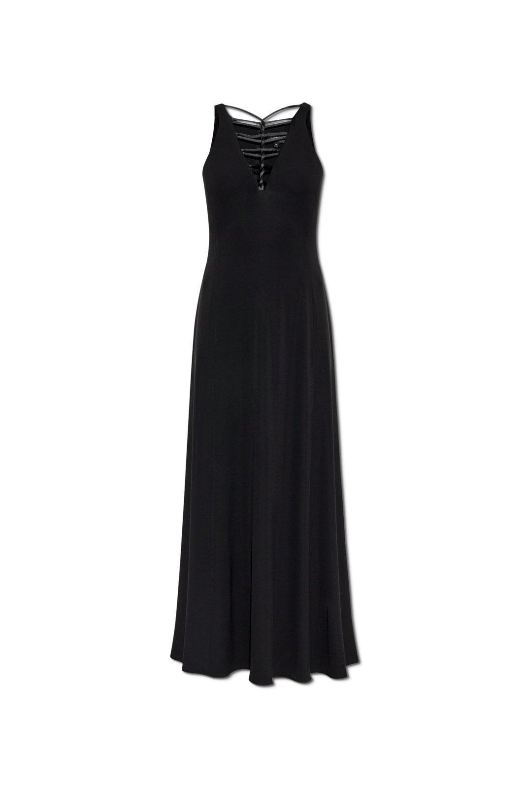 emporio armani strappy maxi dress