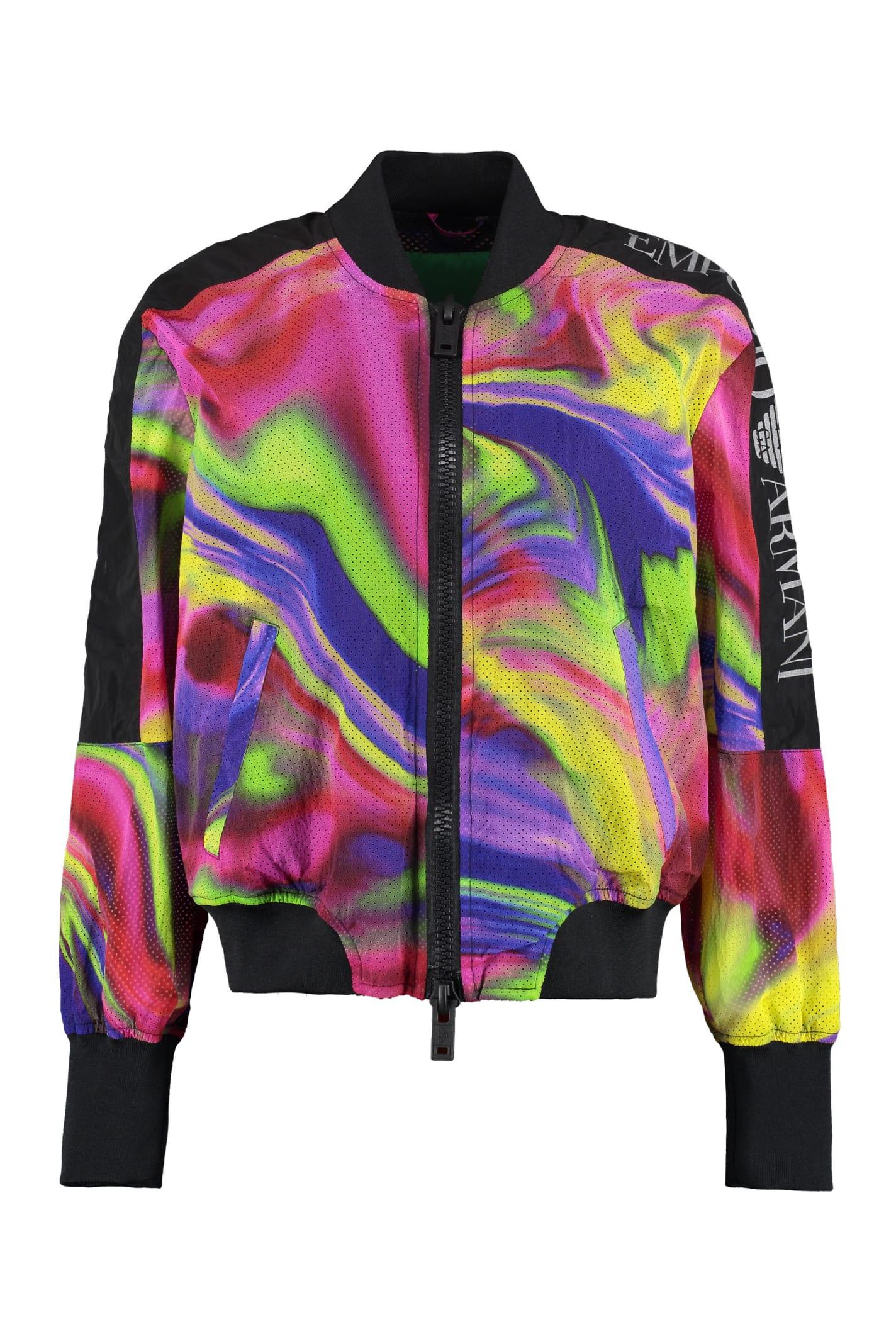 emporio armani sustainability project - techno fabric jacket