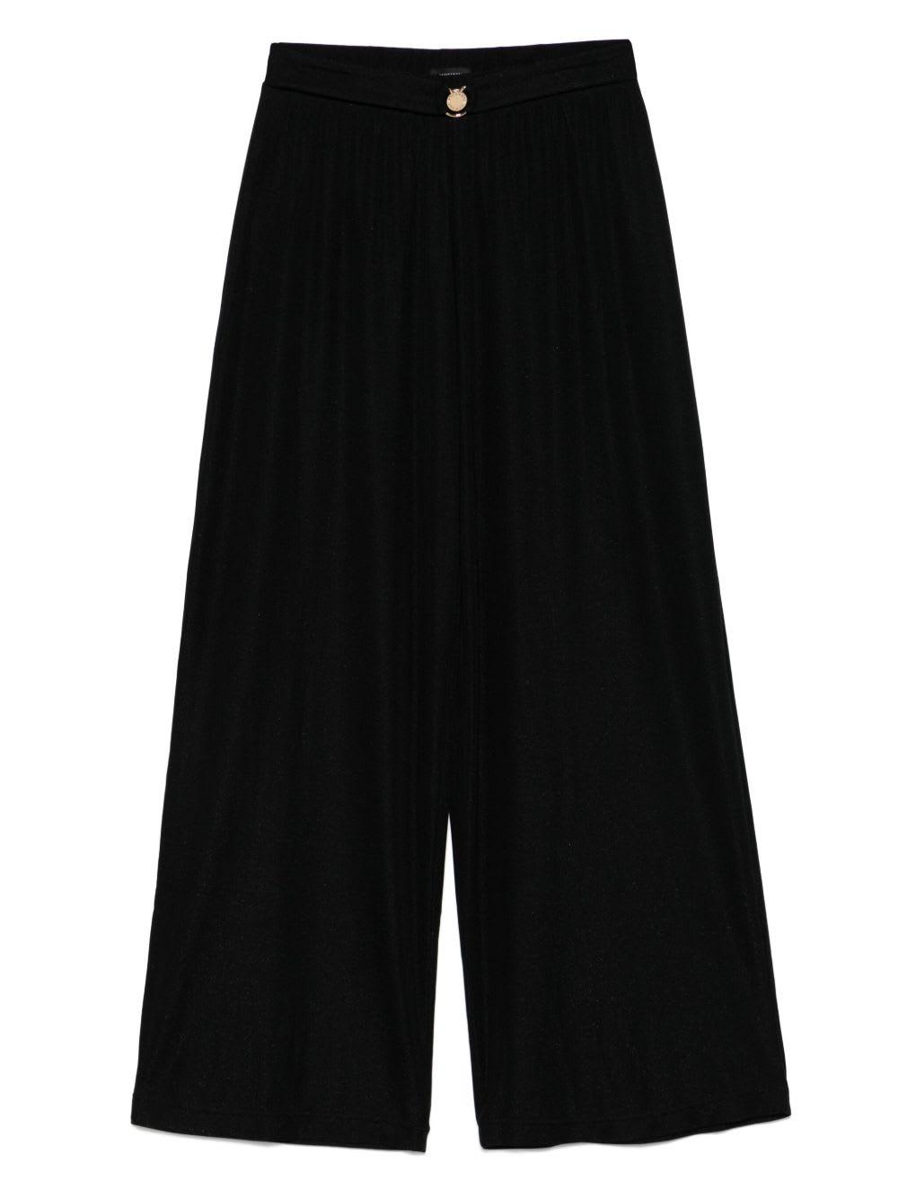 emporio armani wide-leg trousers