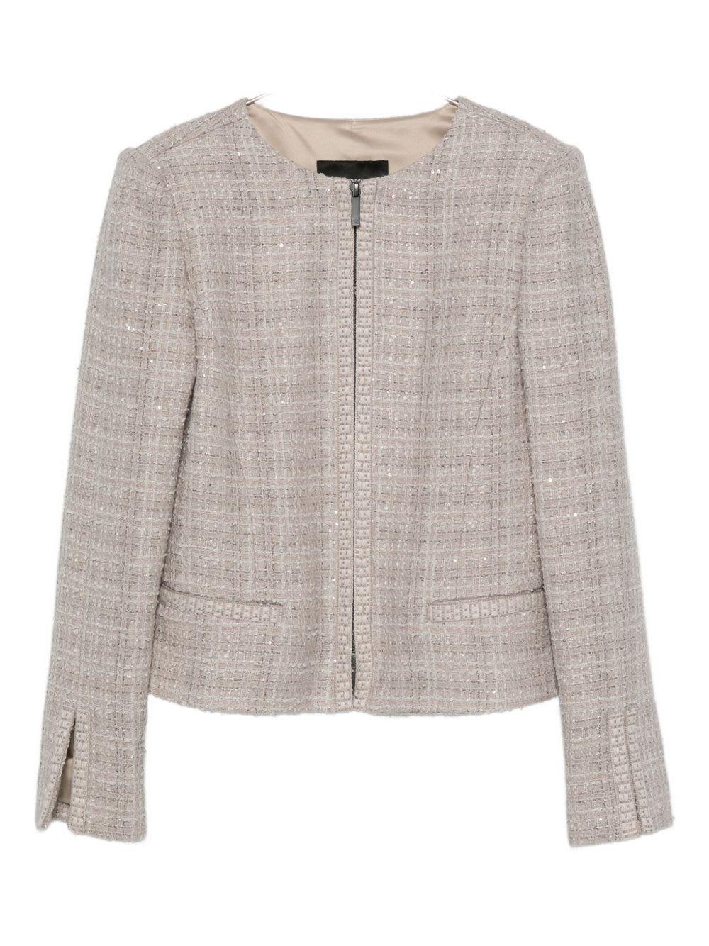 emporio armani wool blend blazer jacket