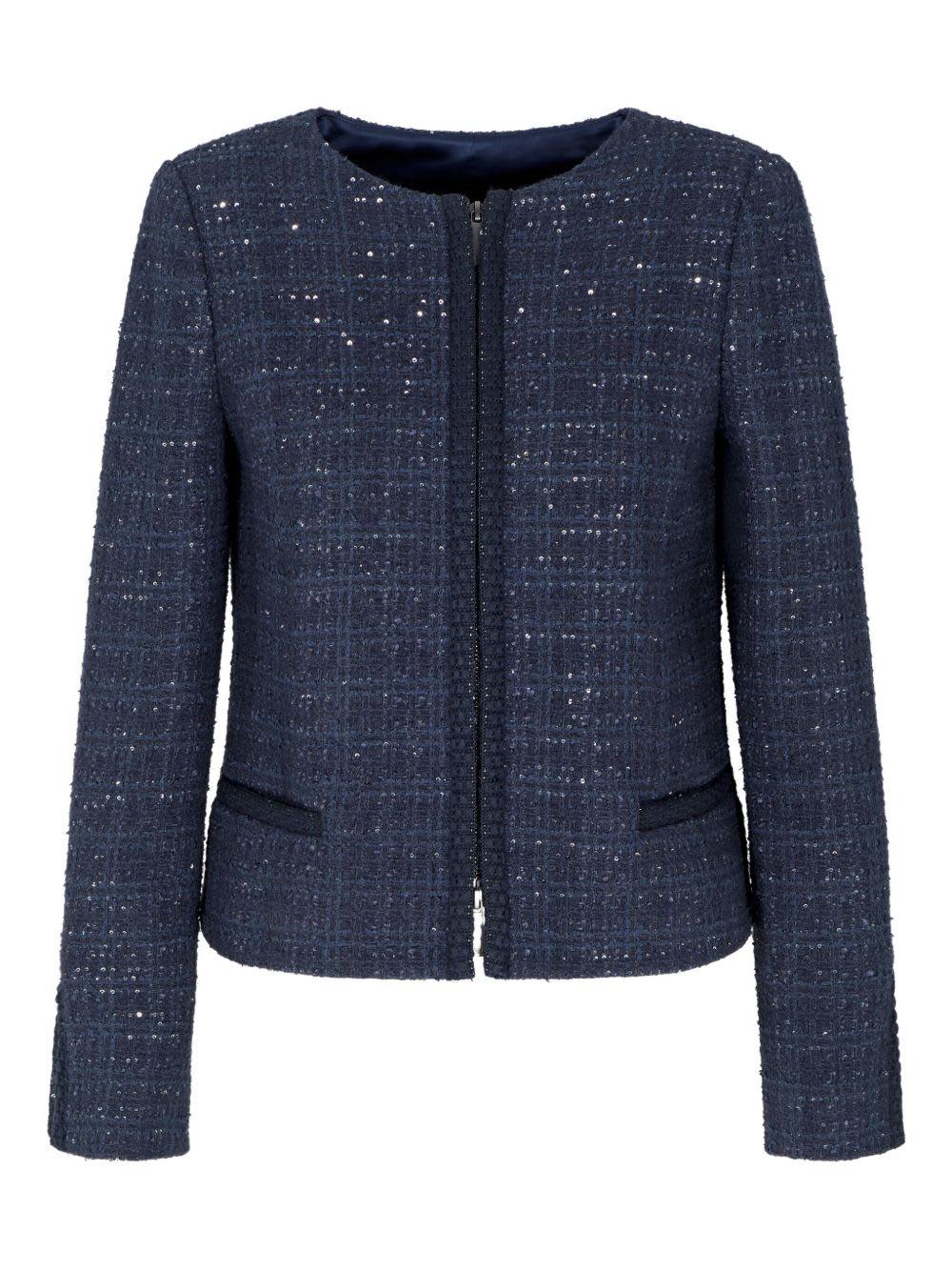 emporio armani wool blend blazer jacket