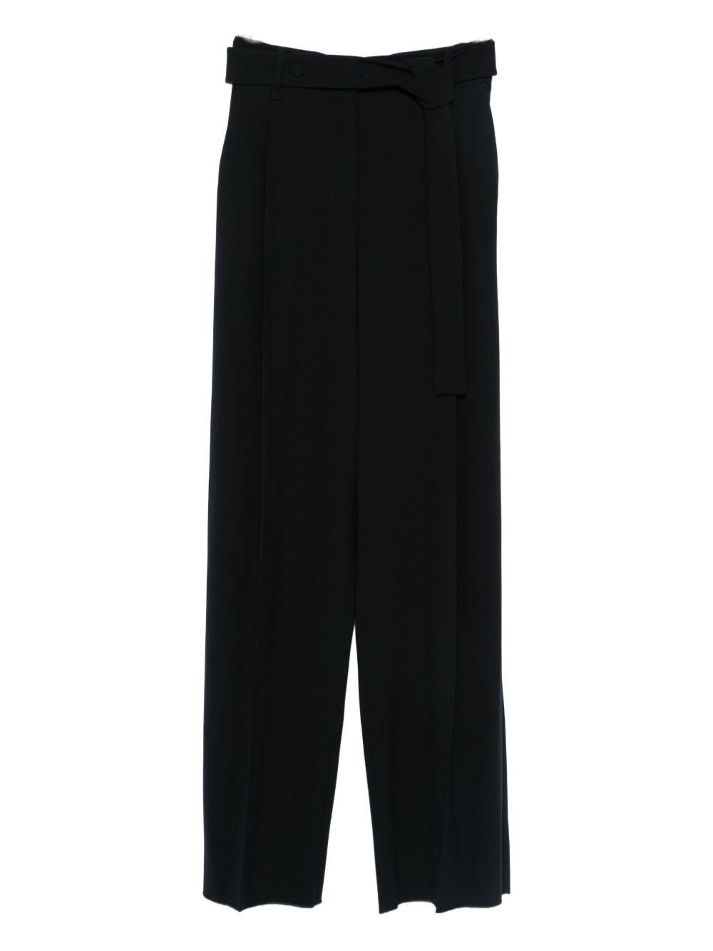 emporio armani wool trousers