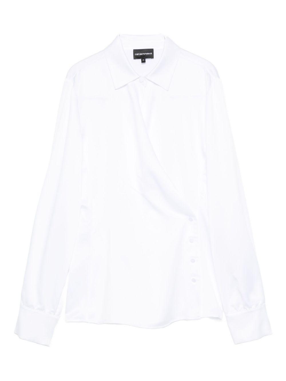 emporio armani wrapped shirt