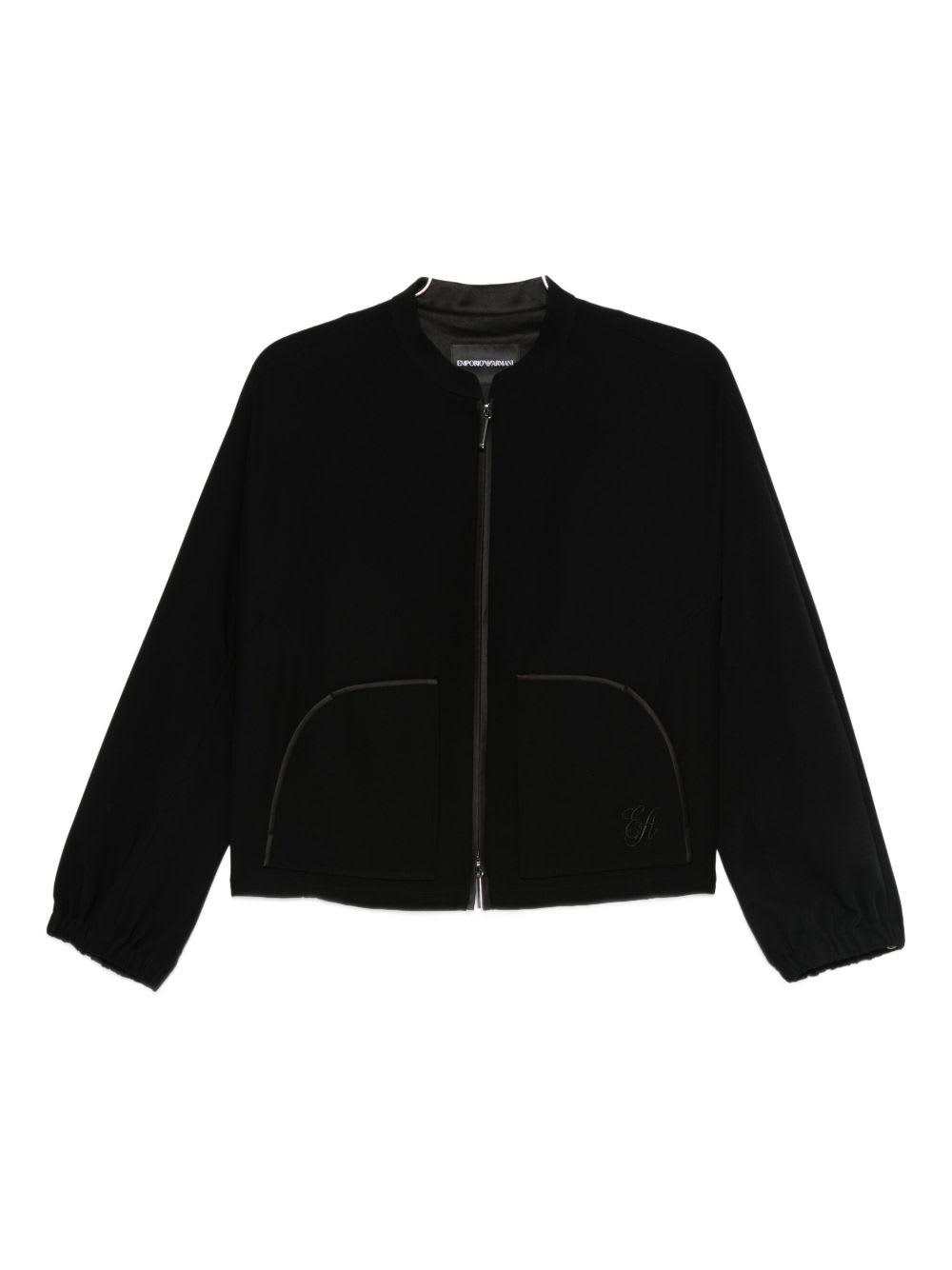 emporio armani zipped blouson jacket