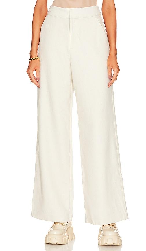 ena pelly bella woven pant in cream.
