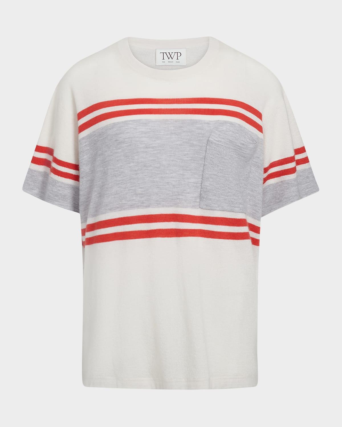 engineered stripe big boy tee