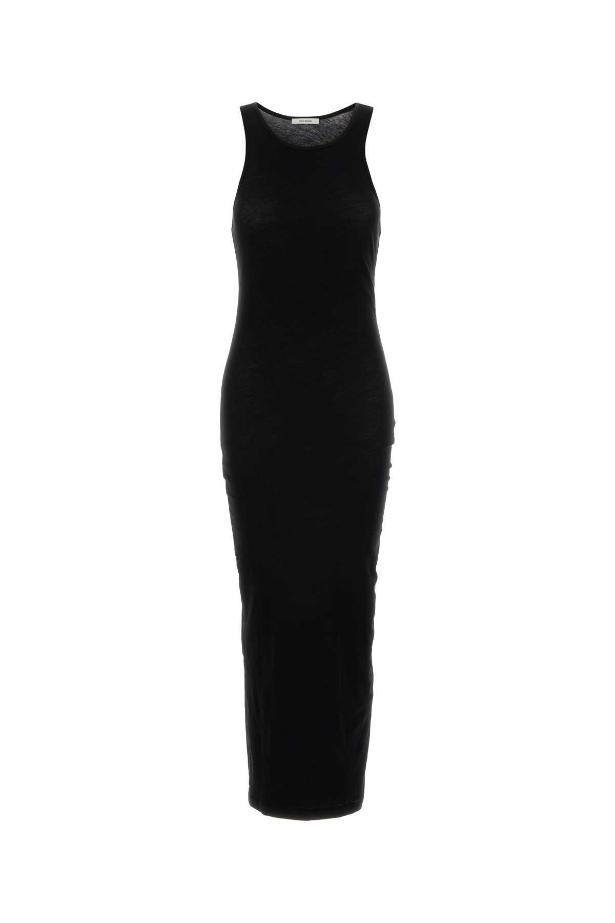 entire studios black stretch cotton dress