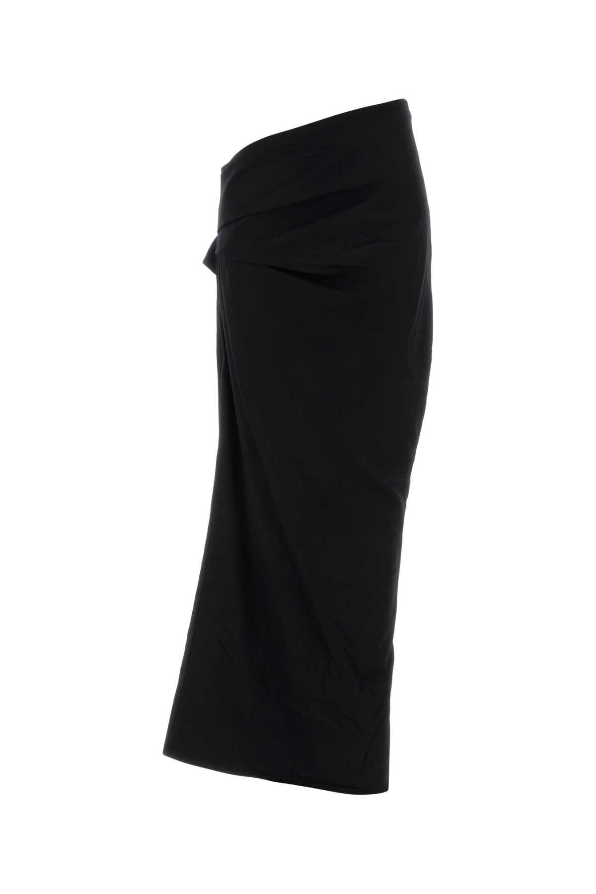 entire studios black wool skirt