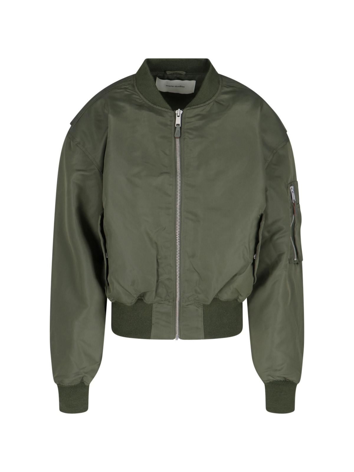 entire studios broad zip bomber jacket