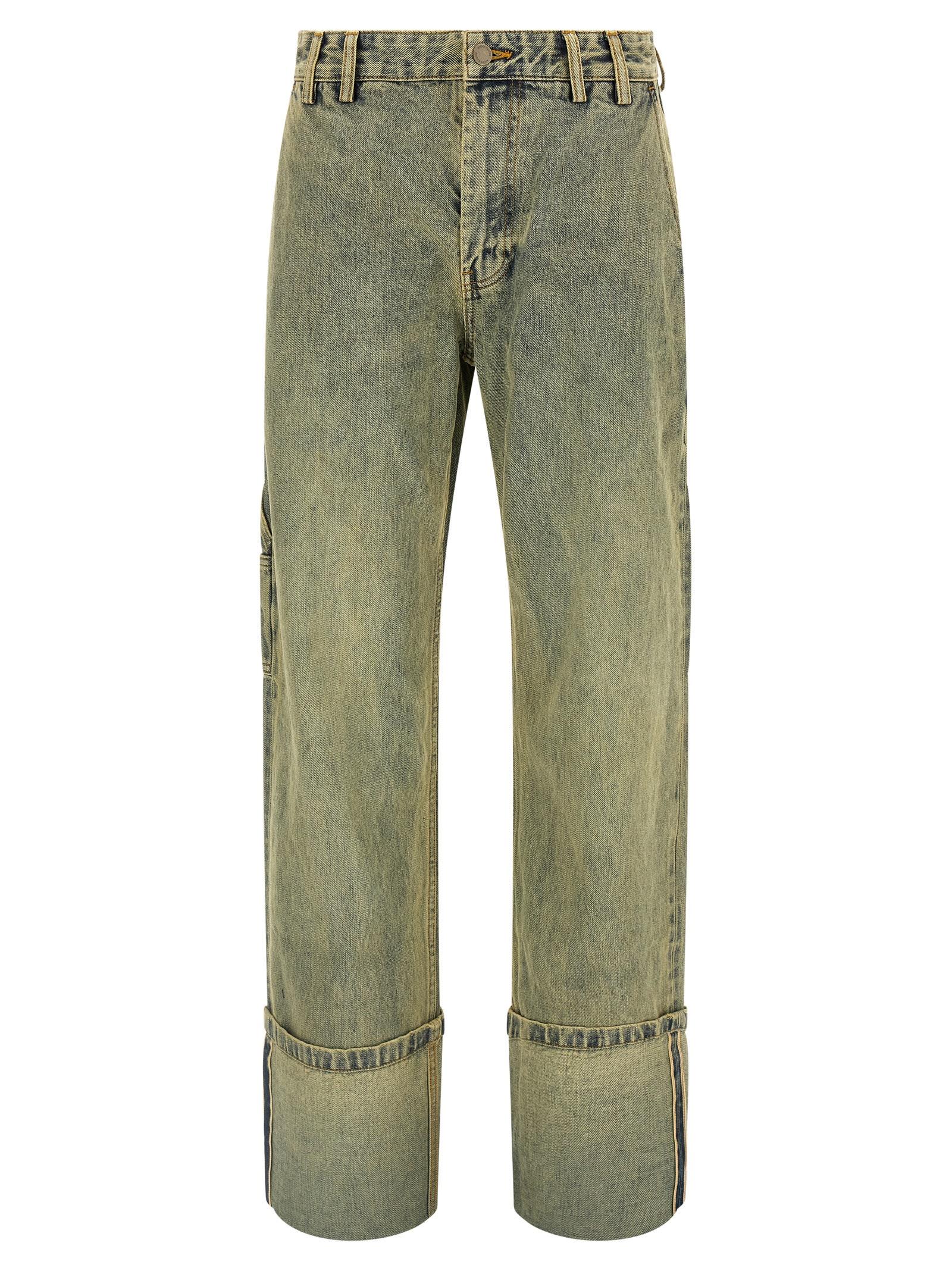 entire studios cuff surface wave jeans