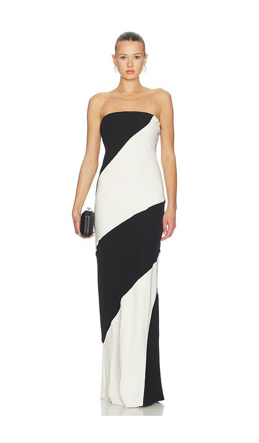 entire studios margin tube dress in black,white.