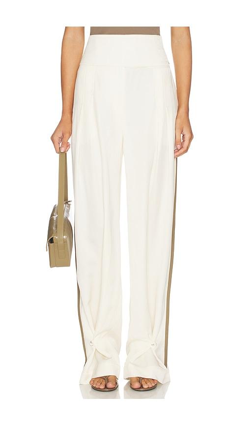 entire studios pinch pant in white.