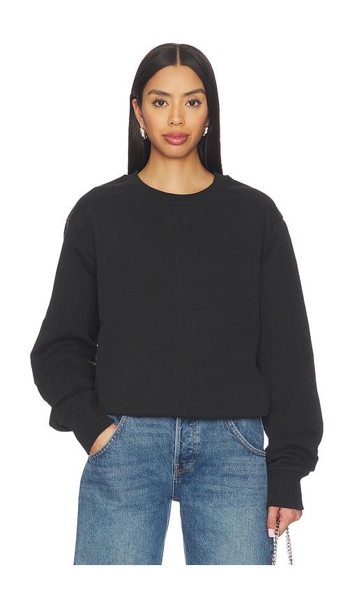 entire studios pod crewneck pullover in black.