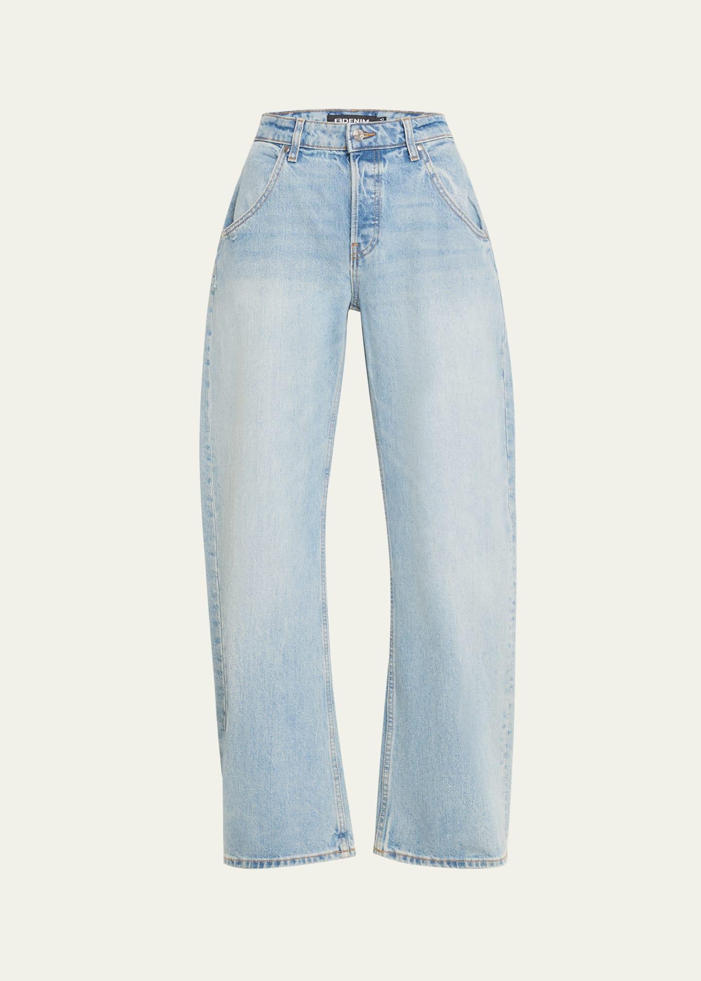 enzo mid-rise barrel jeans
