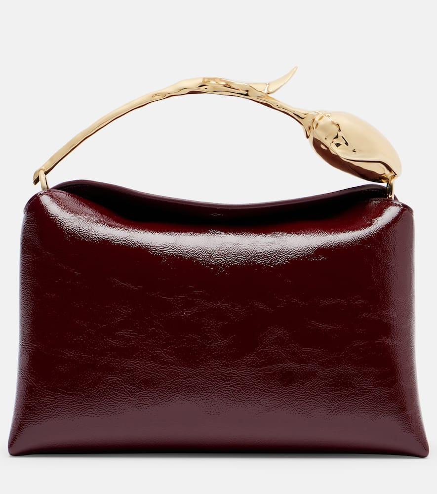 erdem bloom medium patent leather tote bag