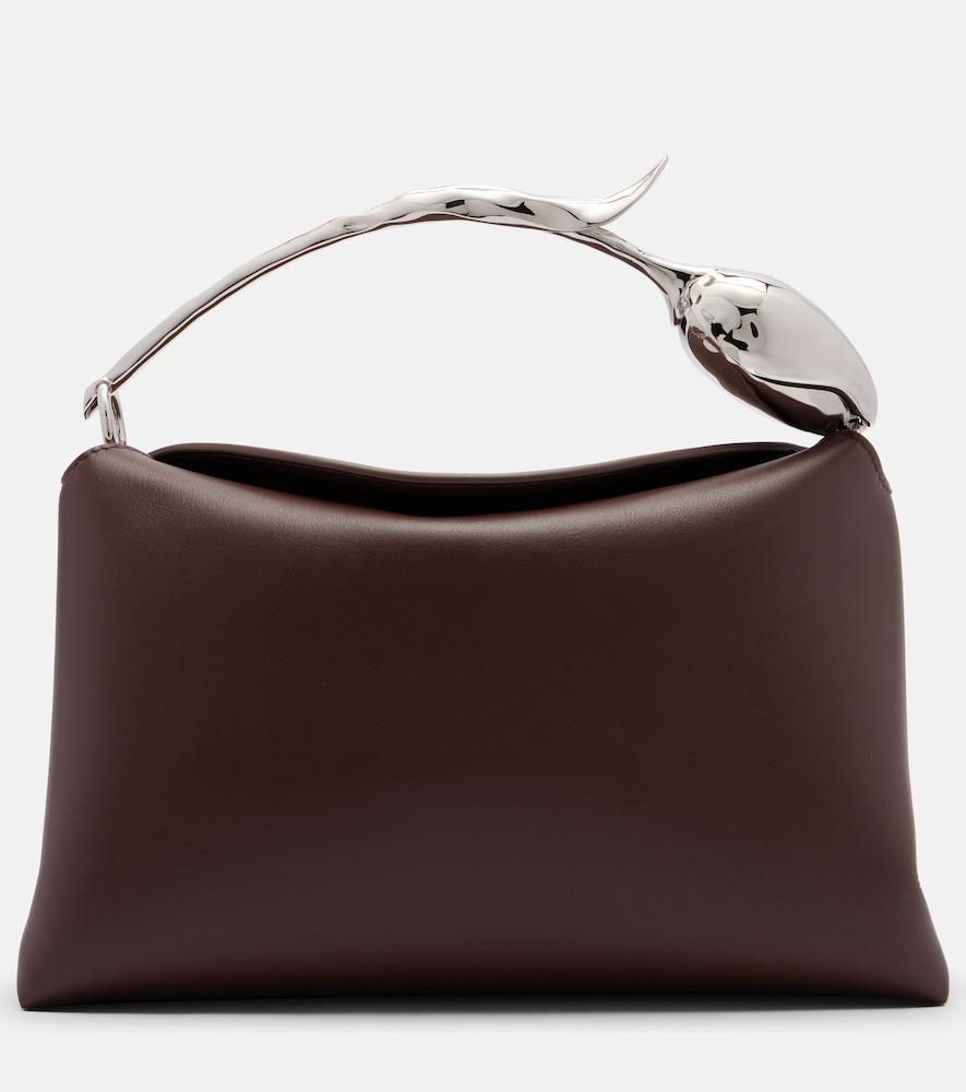 erdem bloom midi leather top