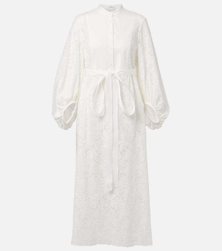 erdem embroidered cotton lace midi dress