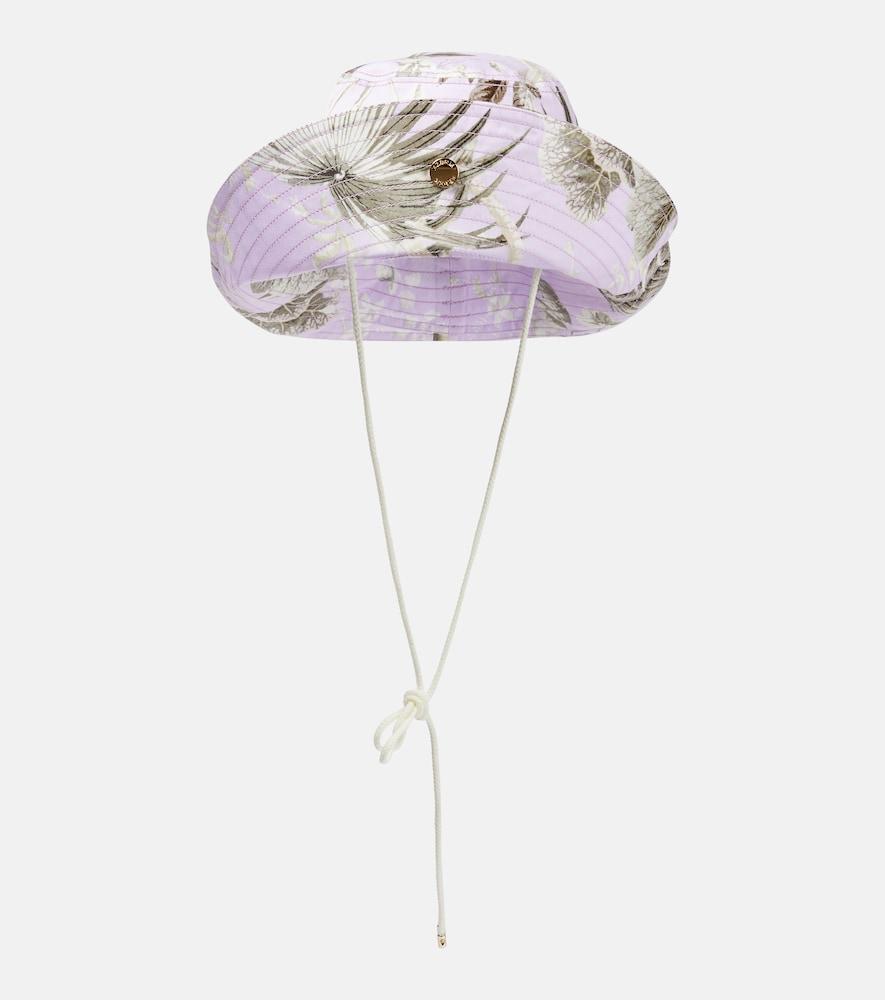 erdem floral canvas bucket hat