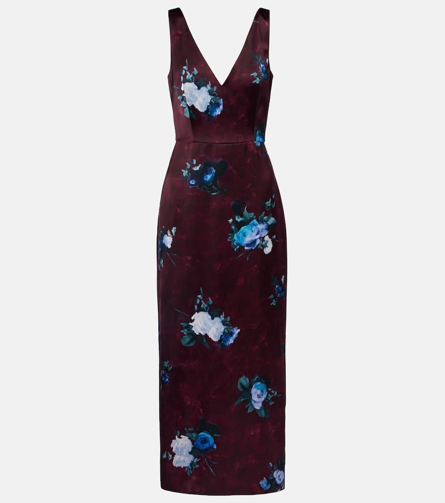 erdem floral duchesse cocktail dress