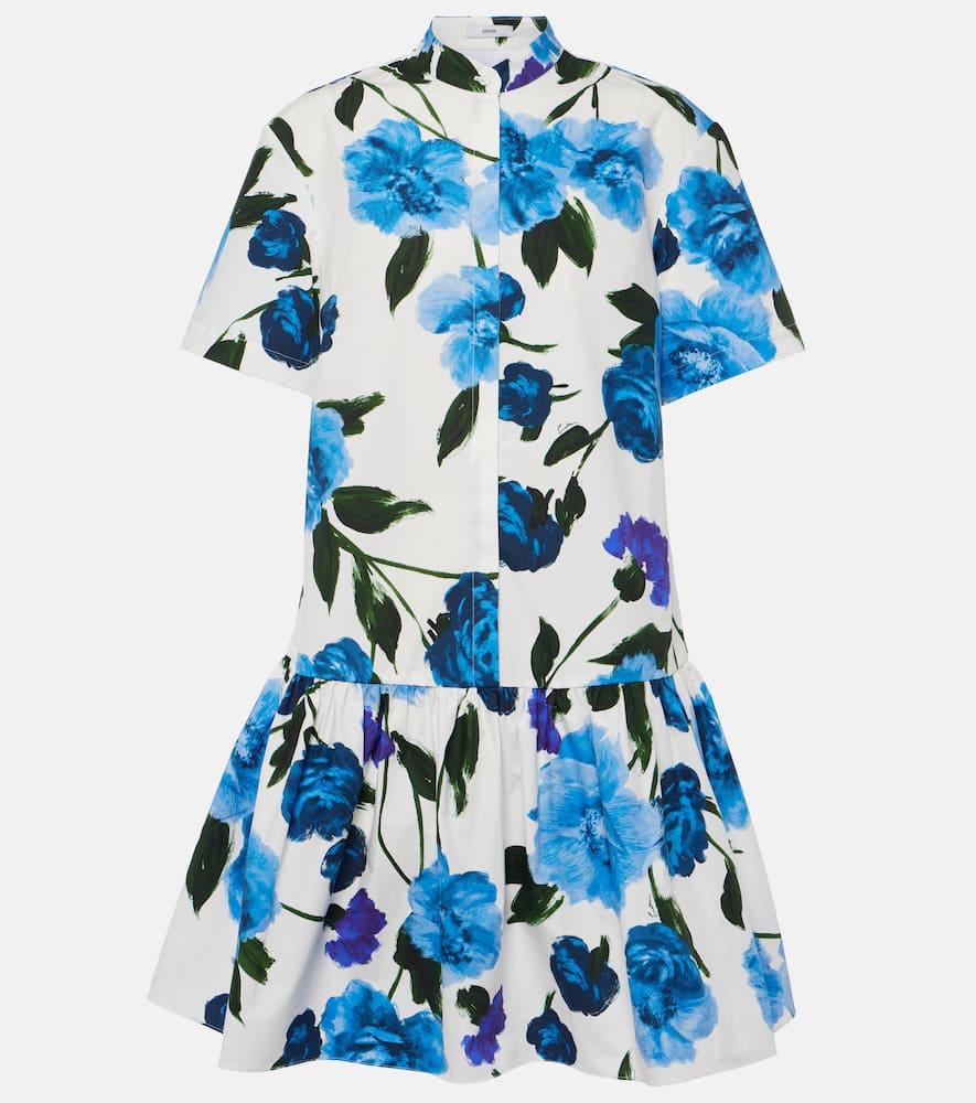 erdem floral shirt dress