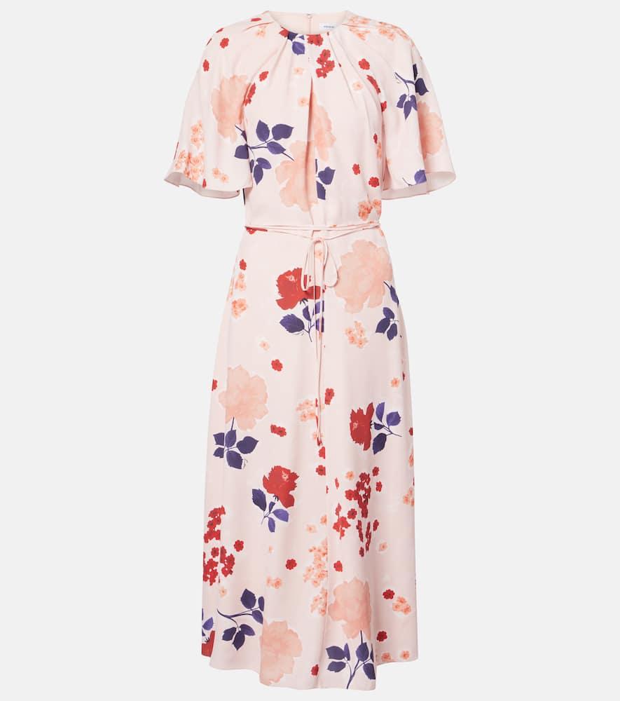 erdem floral shirt dress