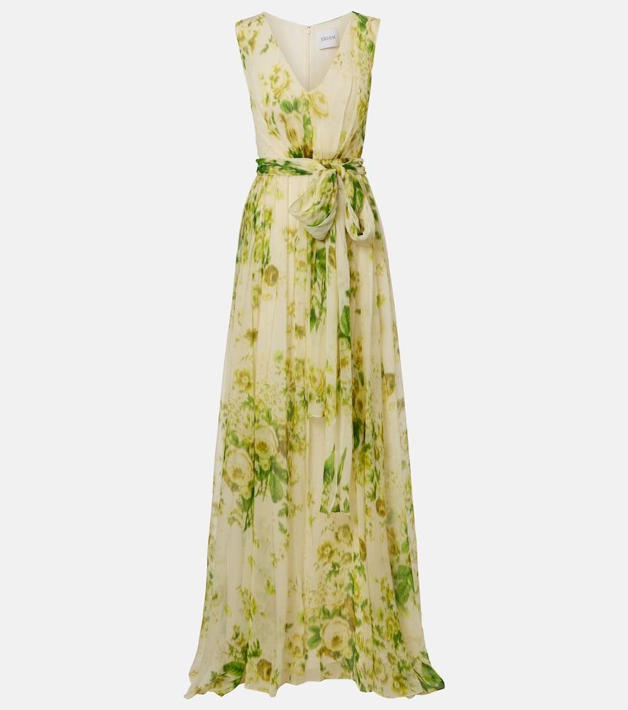 erdem floral silk creponne midi dress