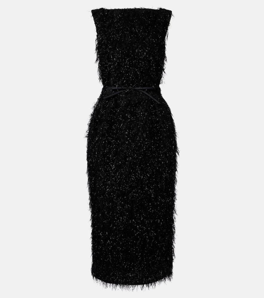 erdem lurex fil coupé midi dress