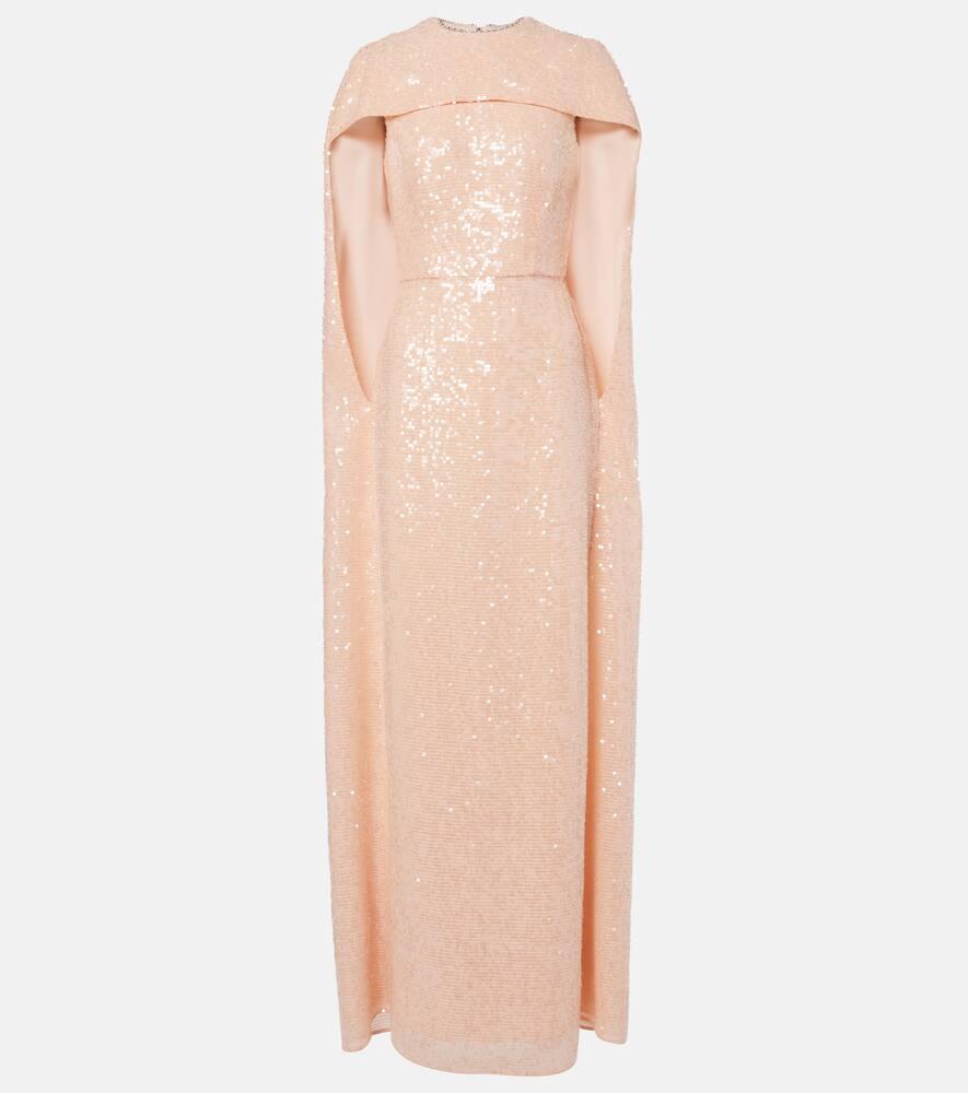 erdem sequined chiffon gown