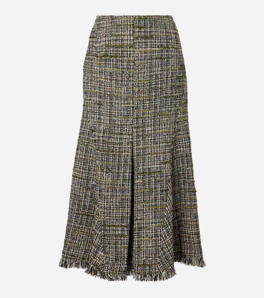 erdem tweed midi skirt