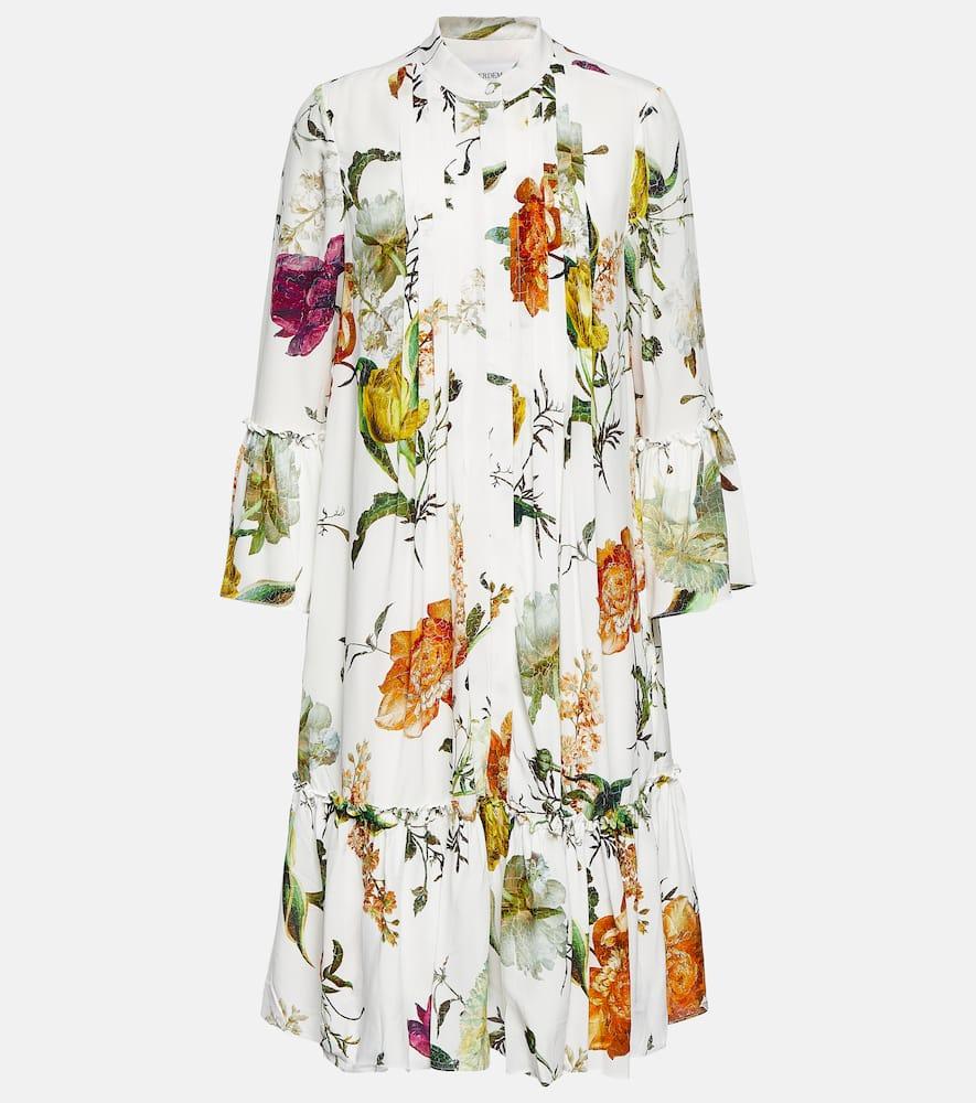 erdem winford floral midi dress