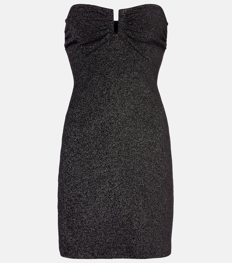 eres bronzage lurex minidress