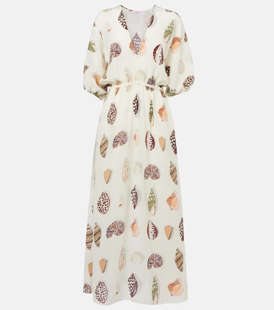 eres coffea printed silk maxi dress