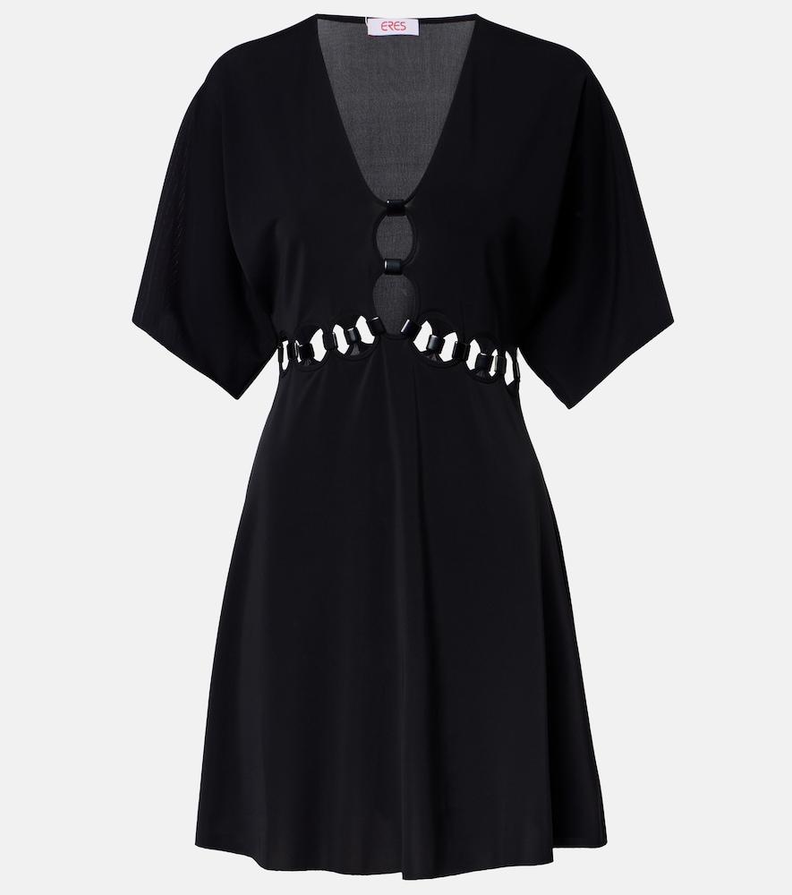 eres connection cutout jersey minidress