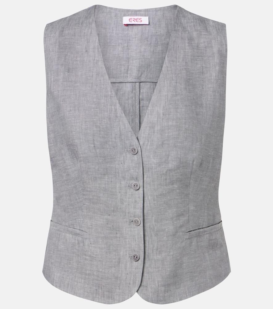 eres créatif linen vest
