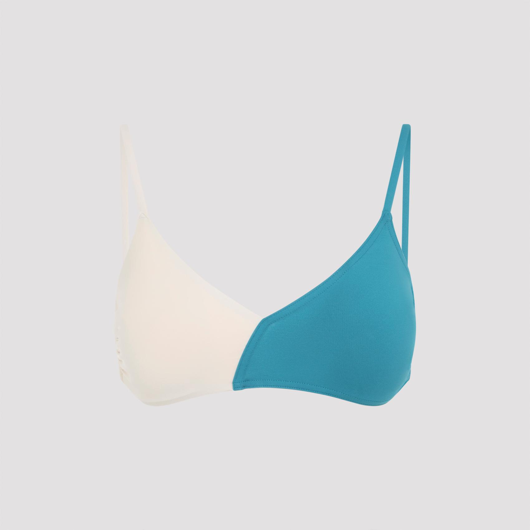 eres dualite bikini bra blue swimwear - women