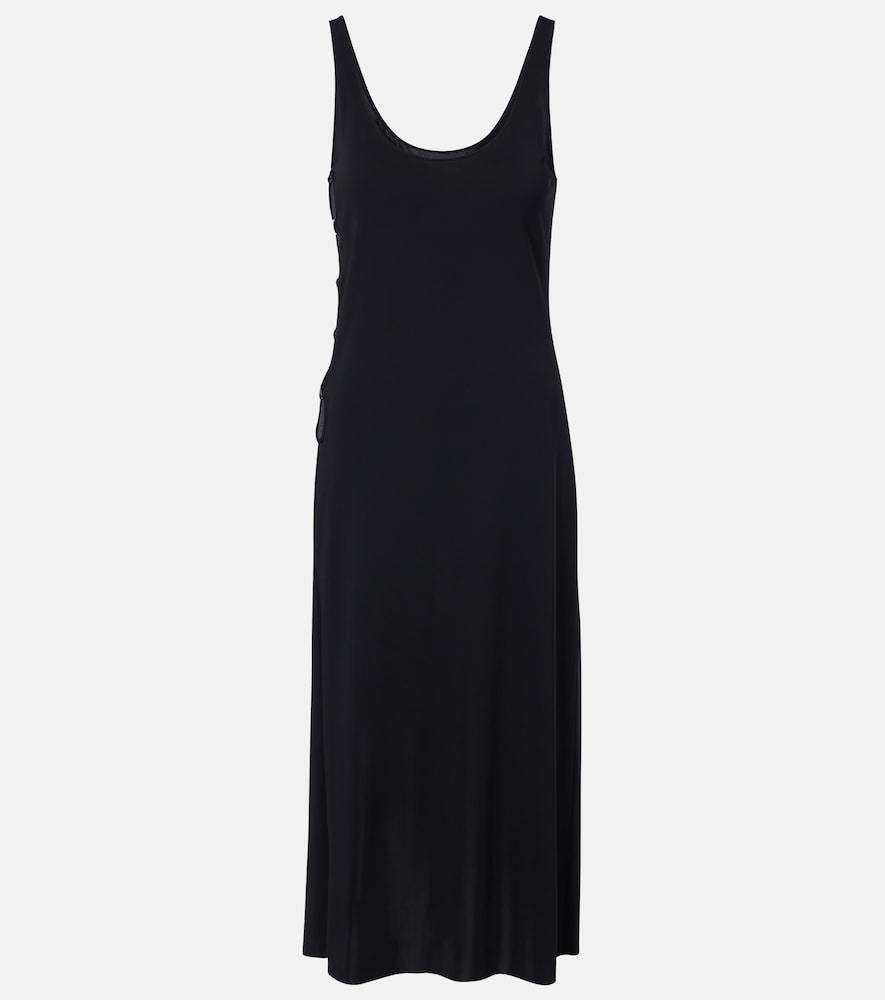 eres ellipse cutout midi dress