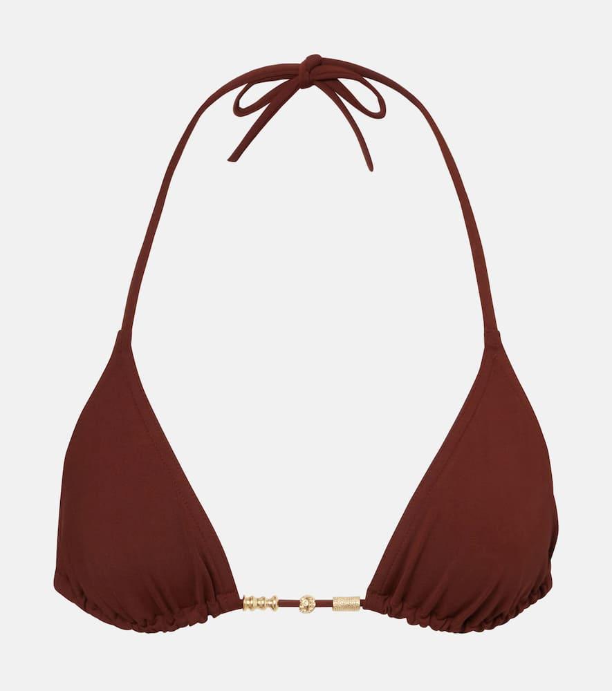 eres ephemere embellished bikini top